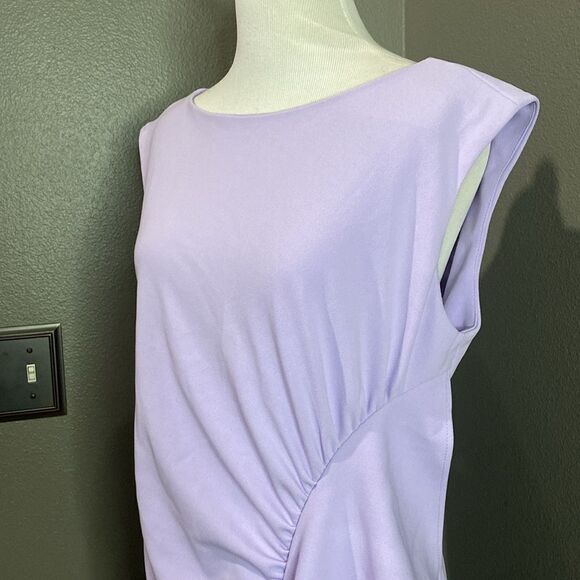 Calvin Klein Women's Ruffle-Trim Sheath Dress lavender - Picture 3 of 13